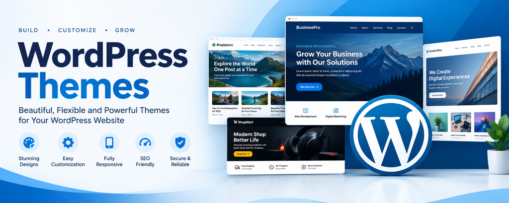 Make your website beautiful, flexible, and powerful with WordPress themes.