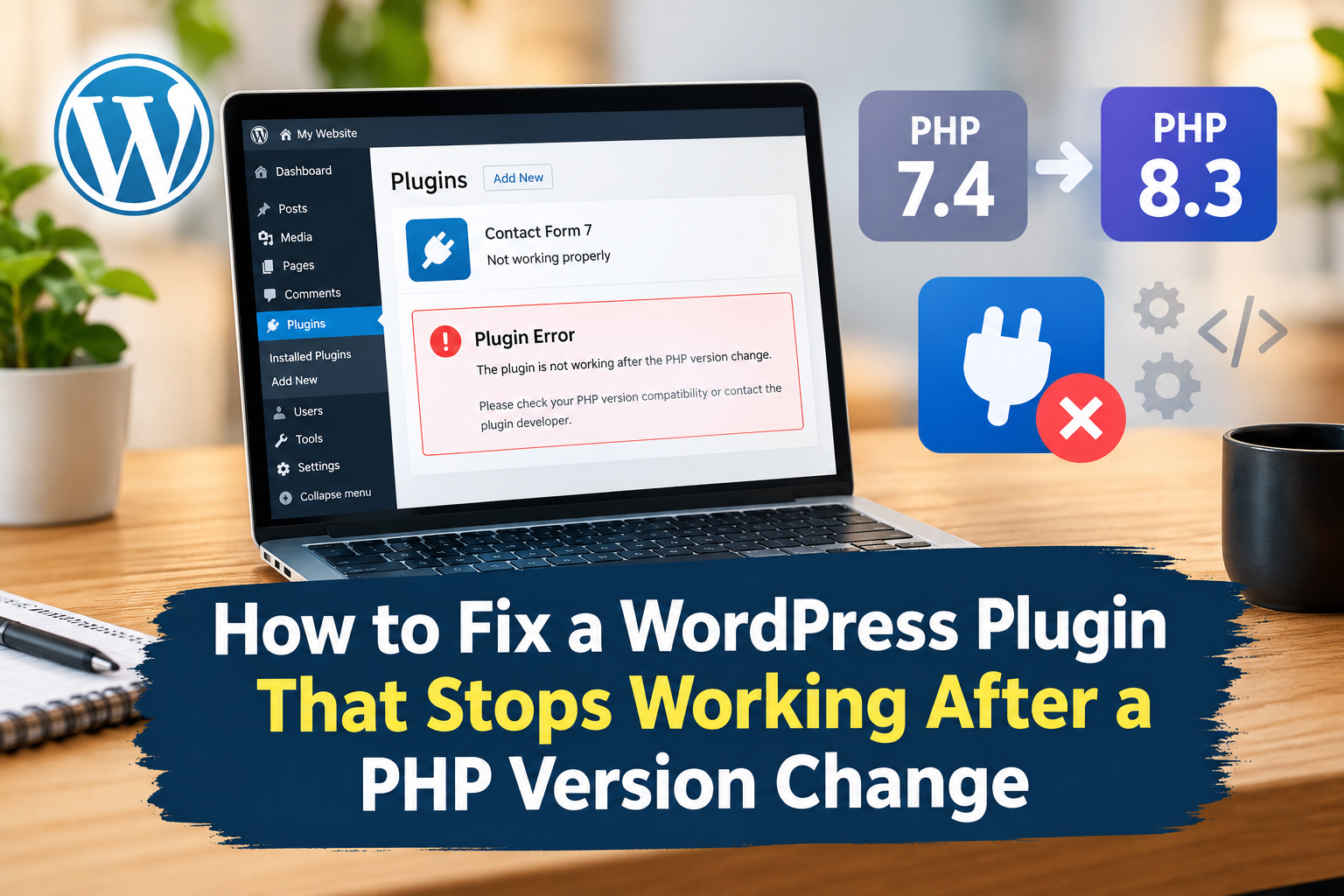 How to Fix a WordPress Plugin That Stops Working After a PHP Version Change?
